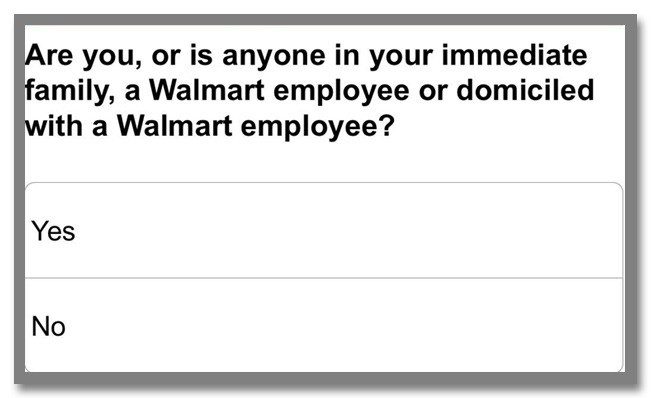 世界最大のスーパーマーケットチェーン"Walmart(ウォルマート)"のギフトカードが当たるアンケート調査キャンペーン_5枚目
