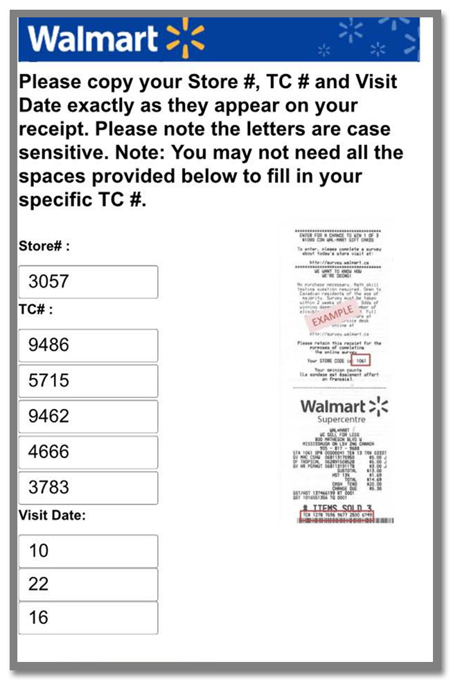 世界最大のスーパーマーケットチェーン"Walmart(ウォルマート)"のギフトカードが当たるアンケート調査キャンペーン_10枚目