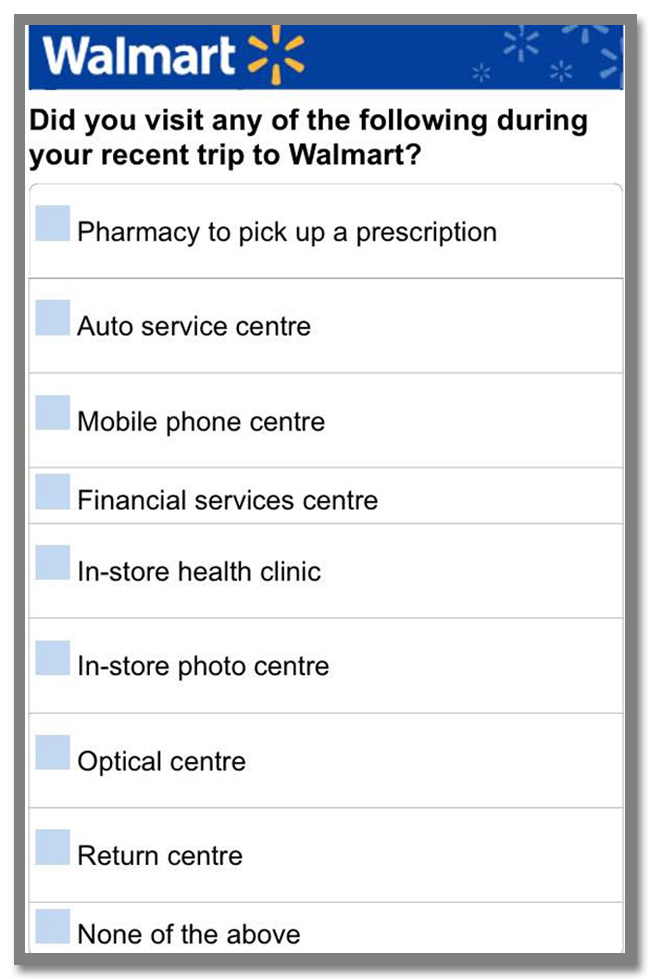 世界最大のスーパーマーケットチェーン"Walmart(ウォルマート)"のギフトカードが当たるアンケート調査キャンペーン_20枚目
